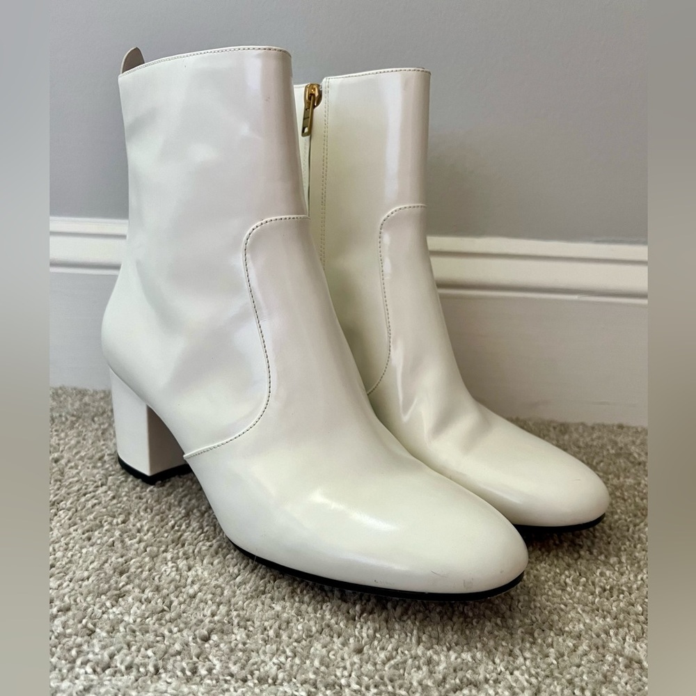 COACH, White Booties, Size 9 US, 39.5 Euro